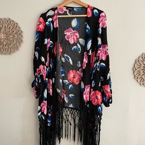 TORRID Floral Cardigan Size 0